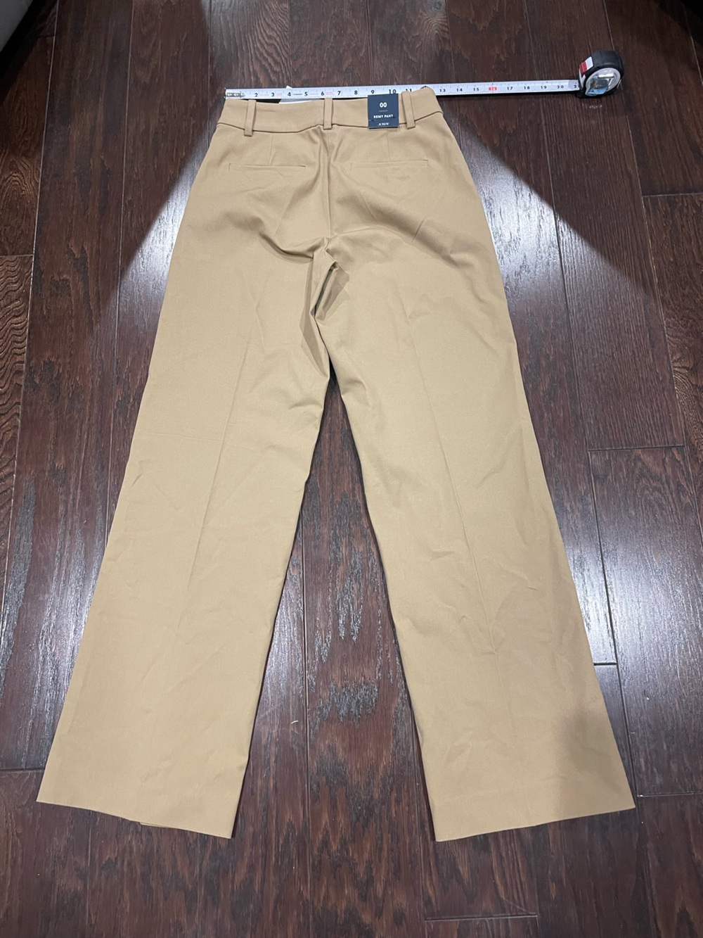 J. Crew Classic Full-Length High Rise Camel Wide Leg Pant Women Size 00 NEW - Picture 3 of 9